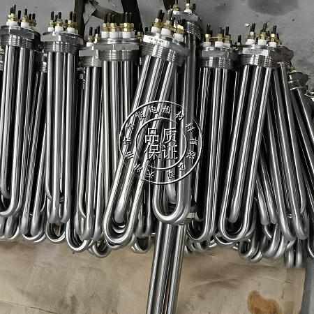 Tubular heating elements for liqiuids